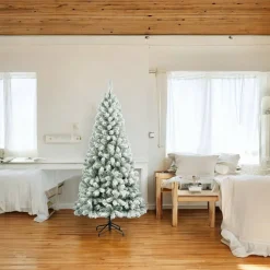 Albero di Natale floccato in PVC, h150 cm<Dmora Shop
