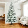 Albero di Natale floccato in PVC, h240 cm<Dmora Discount