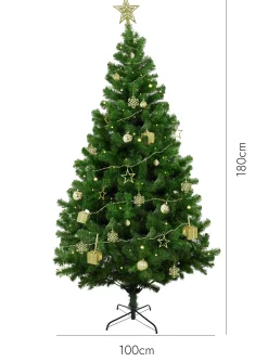 Albero di Natale floccato in PVC, h180 cm<Dmora Cheap