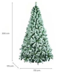 Albero di Natale floccato in PVC, h300 cm<Dmora Fashion