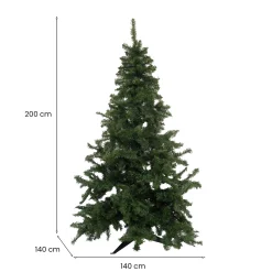 Albero di Natale Tinsel in PVC , h200 cm<Dmora New