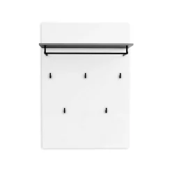 Appendiabiti Dballotour, 80x25h115 cm, Bianco lucido e Antracite<Dmora Clearance