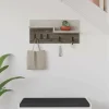 Appendiabiti Kilo, 65x15 h31 cm, Marrone e Azzurro<Dmora Sale
