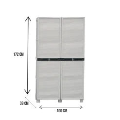 Armadio da esterno Allain, , 100x39h172 cm<Dmora Sale