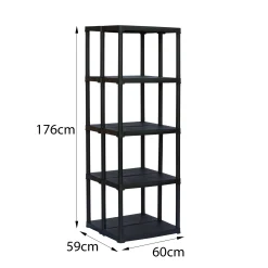 Armadio da esterno Aurelian, , 60x59h176 cm<Dmora New