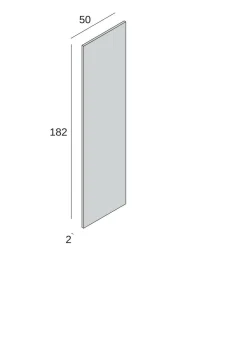 Armadio multiuso 1 anta Abuela, 50x30h182 cm, Rovere<Dmora Store