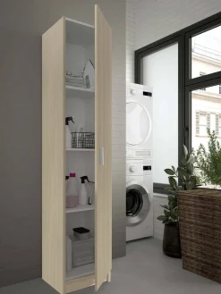 Armadio multiuso 1 anta Alexander, 37x37h180 cm,<Dmora New