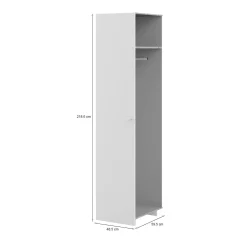 Armadio multiuso 1 anta Aldeno, 60x49 h219 cm,<Dmora Shop
