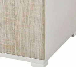 Armadio multiuso 1 anta Aloise, 45x45h195 cm, Rovere e Bianco<Dmora Discount