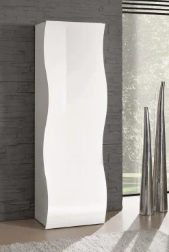 Armadio multiuso 1 anta Azalea, cm 63x40h187, lucido<Dmora Shop