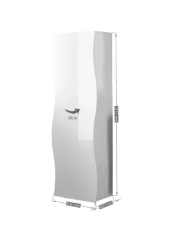 Armadio multiuso 1 anta Azalea, cm 63x40h187, lucido<Dmora Shop