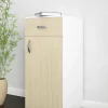 Armadio multiuso 1 anta Basiglio, 45x40h85 cm, Bianco e Rovere<Dmora Hot
