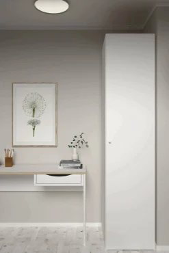 Armadio multiuso 1 anta Ddenipot, 60x50 h219 cm,<Dmora Store