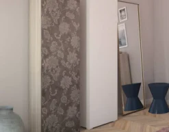 Armadio multiuso 1 anta Ddarbo, 50x30h182 cm, Olmo e fantasia<Dmora New