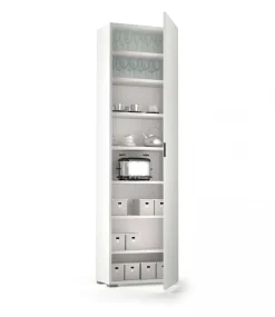 Armadio multiuso 1 anta Ddarbo, 50x30h182 cm,<Dmora Store