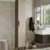 Armadio multiuso 1 anta Eusebe, 30x30 h184 cm, Marrone e Antracite<Dmora Store