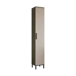 Armadio multiuso 1 anta Eusebe, 30x30 h184 cm, Marrone e Antracite<Dmora Store