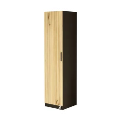 Armadio multiuso 1 anta Gaemi, 42x44 h176 cm, Bianco e Noce<Dmora Best Sale