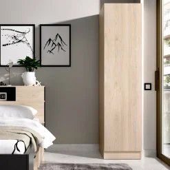 Armadio multiuso 1 anta Nxy, 41x52h184 cm,<Dmora Store