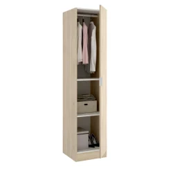 Armadio multiuso 1 anta Nxy, 41x52h184 cm,<Dmora Store