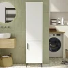 Armadio multiuso 1 anta Ramil, 45x36 h174 cm,<Dmora Fashion