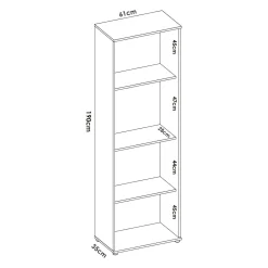 Armadio multiuso 2 ante Aixam, 61x35h190 cm,<Dmora Online