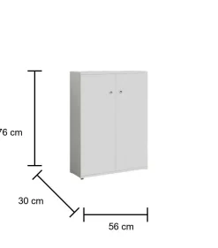 Armadio multiuso 2 ante Alaterno, 56x30h76 cm,<Dmora Discount
