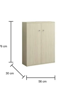 Armadio multiuso 2 ante Alaterno, 56x30h76 cm,<Dmora Shop