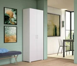 Armadio multiuso 2 ante Angy, 72x37h195 cm,<Dmora New
