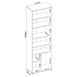 Armadio multiuso 2 ante Apro, 61x35h190 cm,<Dmora Hot