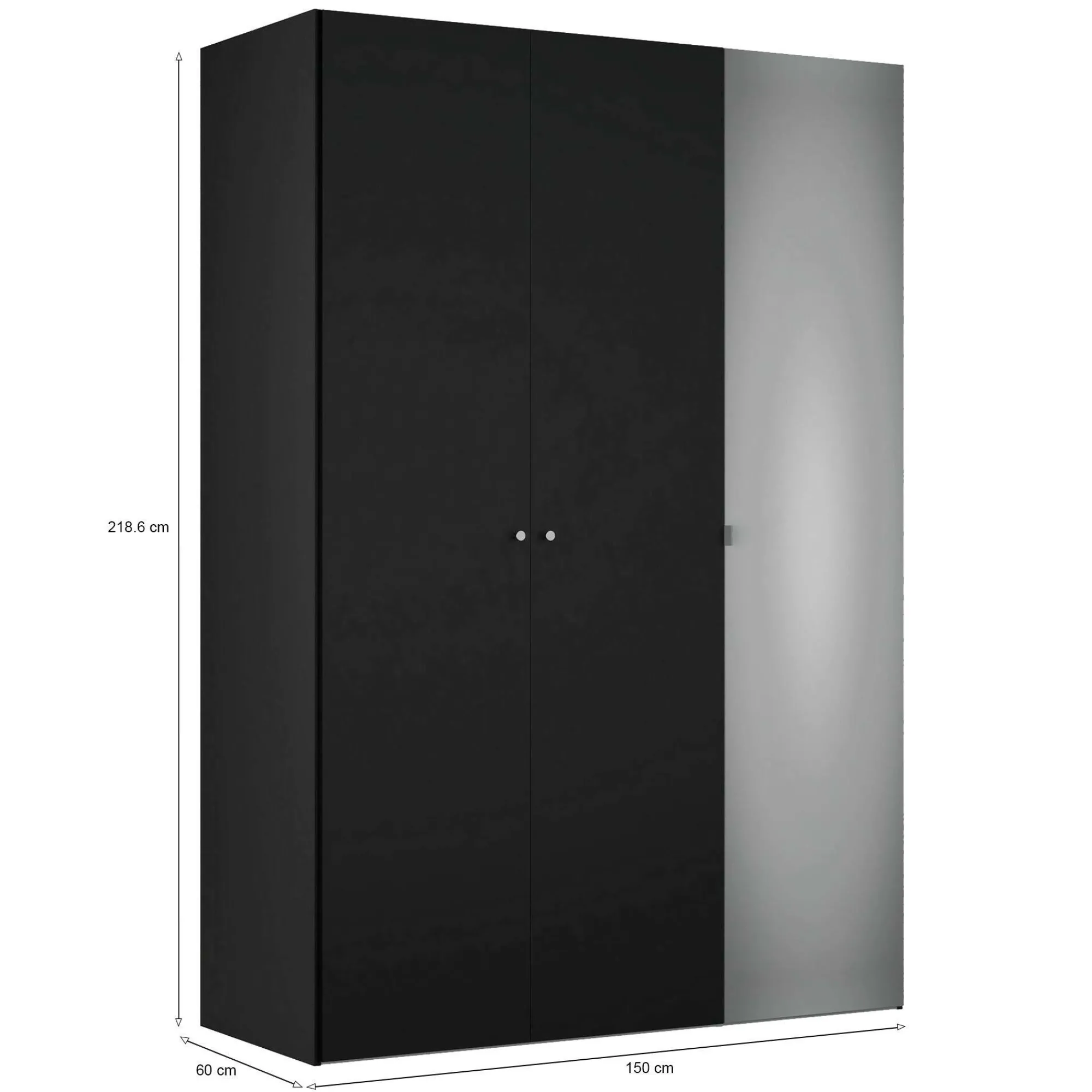Armadio multiuso 2 ante Arce, 60x150 h219 cm,<Dmora Sale