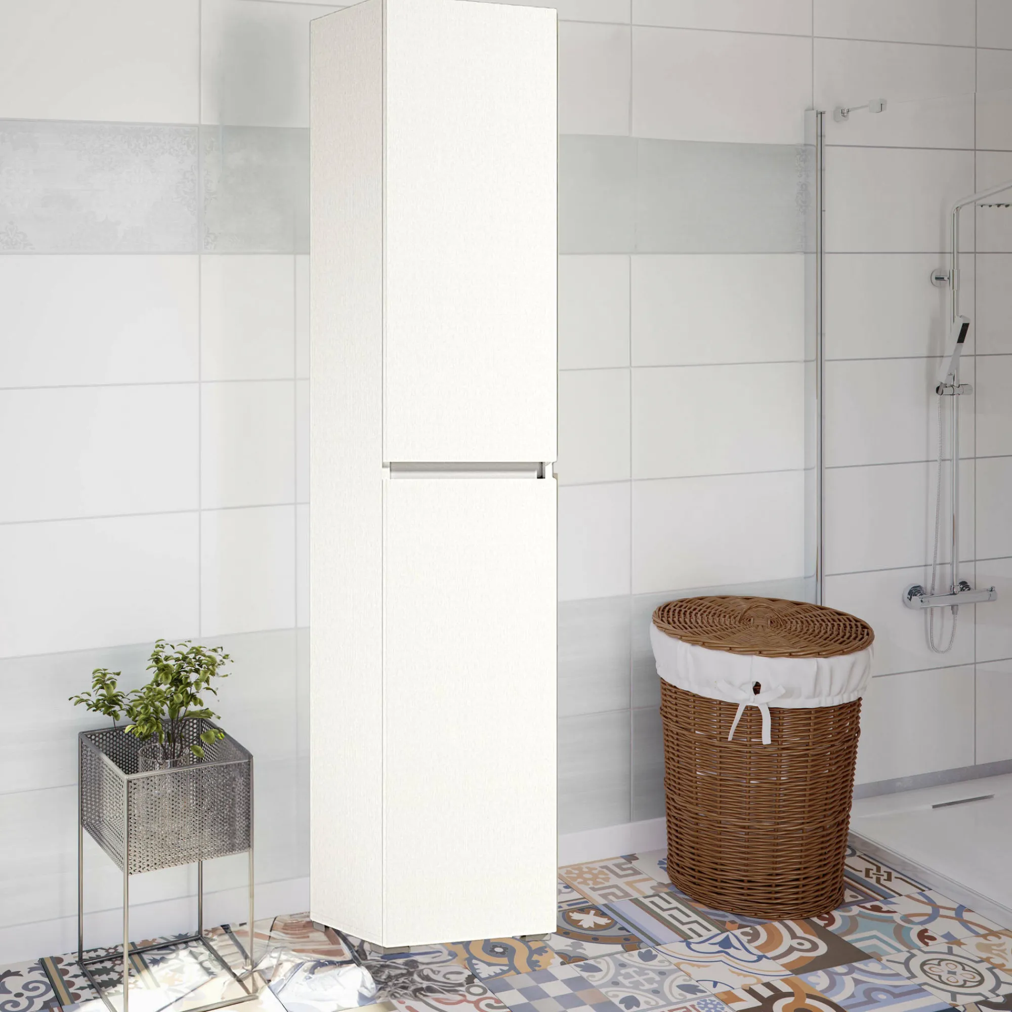 Armadio multiuso 2 ante Dbalestro, 45x37h195 cm,<Dmora Cheap