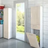 Armadio multiuso 2 ante Dcosim, 45x32h195 cm, Rovere e Bianco<Dmora Online