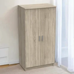 Armadio multiuso 2 ante Dfische, 55x35 h108 cm,<Dmora Best Sale