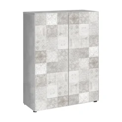 Armadio multiuso 2 ante Dlel, 70x36h103 cm, con dettagli<Dmora Best Sale