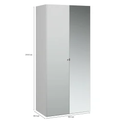 Armadio multiuso 2 ante Dventur, 99x60 h219 cm,<Dmora Shop
