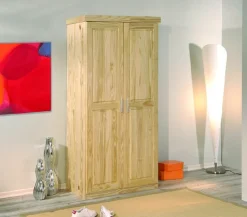 Armadio multiuso 2 ante Hamburg, Mobile multifunzionale, Mobiletto scarpiera, Guardaroba porta scarpe, 95x55 h190 cm,<Dmora Online