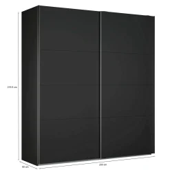 Armadio multiuso 2 ante Malakas, 60x200 h219 cm,<Dmora Flash Sale