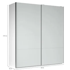 Armadio multiuso 2 ante Malakas, 60x200 h219 cm,<Dmora Discount