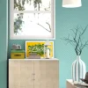 Armadio multiuso 2 ante Serafinito, 90x45h66 cm, Rovere e Bianco<Dmora Hot