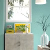 Armadio multiuso 2 ante Serafinito, 90x45h66 cm, Cemento e Bianco<Dmora Hot