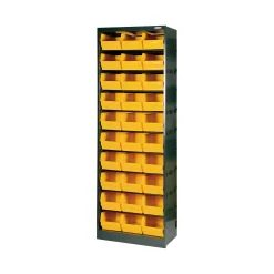 Armadio multiuso Dandreoll, Nero e Giallo, 66x37h190 cm<Dmora Discount