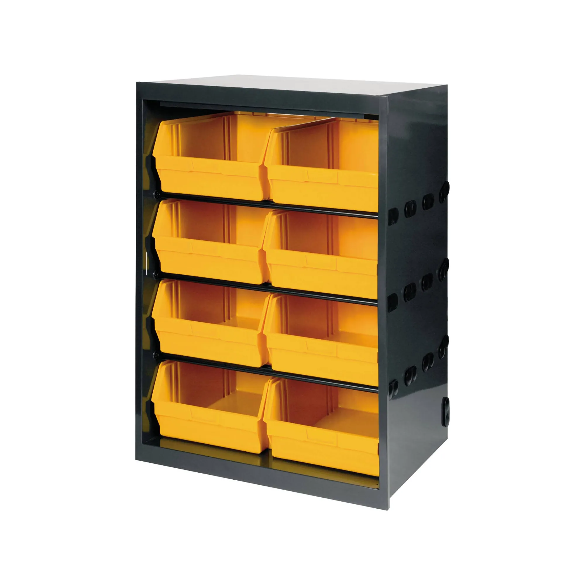 Armadio multiuso Dandreoll, Nero e Giallo, 66x49h95 cm<Dmora Cheap
