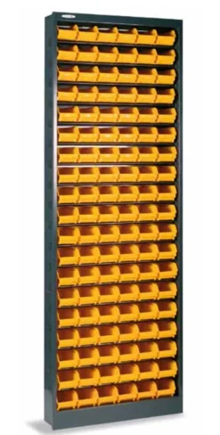 Armadio multiuso Dandreoll, Nero e Giallo, 68x21h190 cm<Dmora Cheap