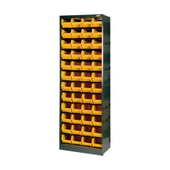Armadio multiuso Dandreoll, Nero e Giallo, 64x26h190 cm<Dmora New