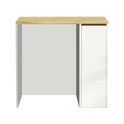 Armadio multiuso grande Axel, 94x60h88 cm, Noce e Bianco<Dmora Hot