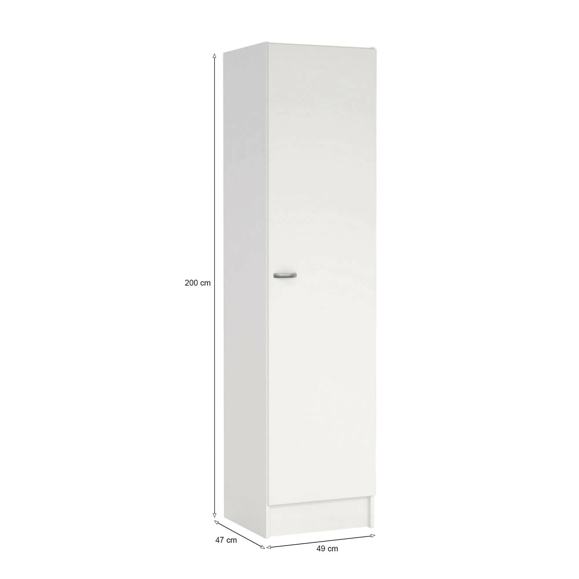 Armadio multiuso grande Airone, 49x47 h200 cm,<Dmora Cheap