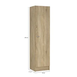 Armadio multiuso grande Airone, 49x47 h200 cm,<Dmora Online