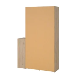 Armadio multiuso grande Amaranto, 40x128 h198 cm, Rovere e Bianco<Dmora Store