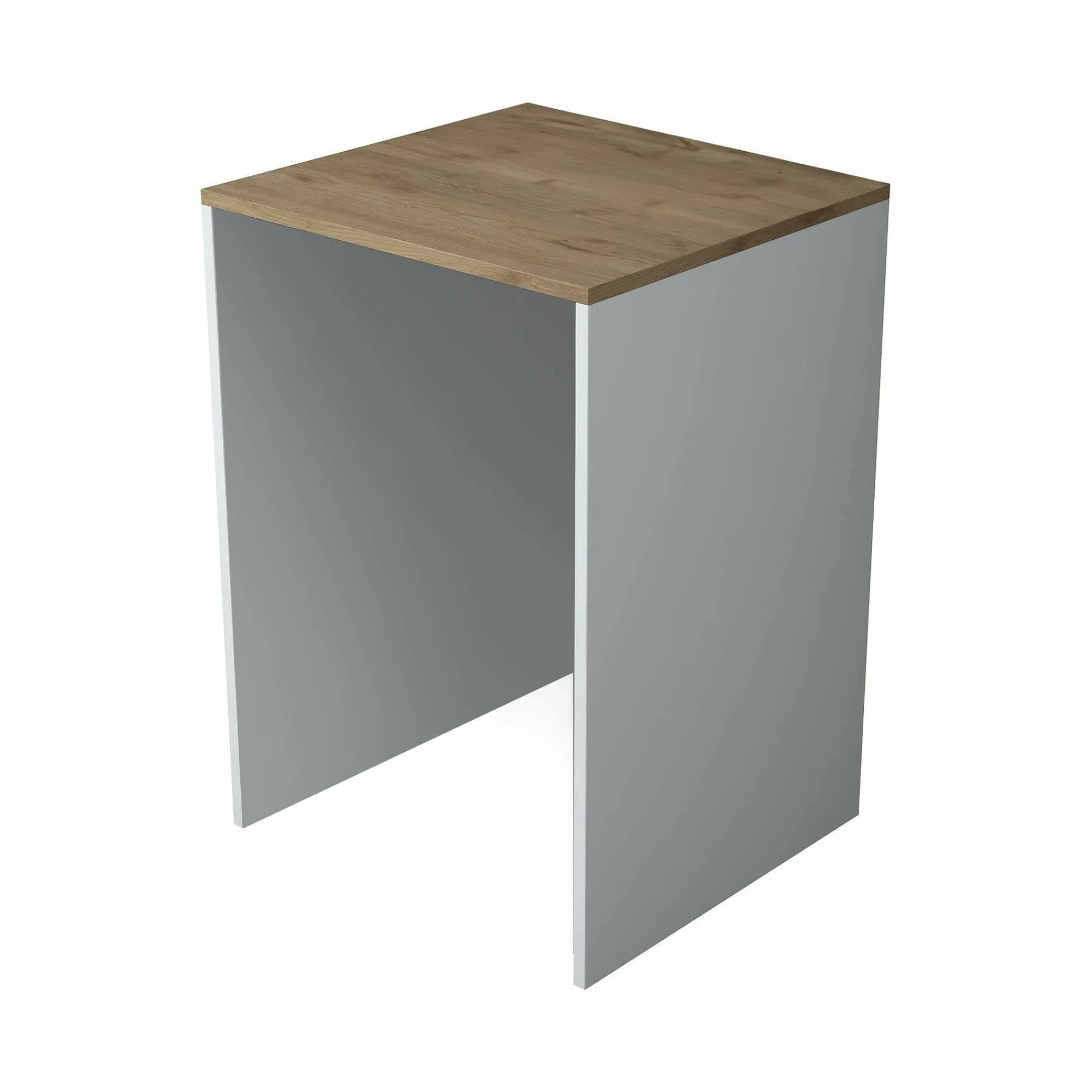 Armadio multiuso grande Boris, 65x60h92 cm, Noce e Bianco<Dmora Outlet